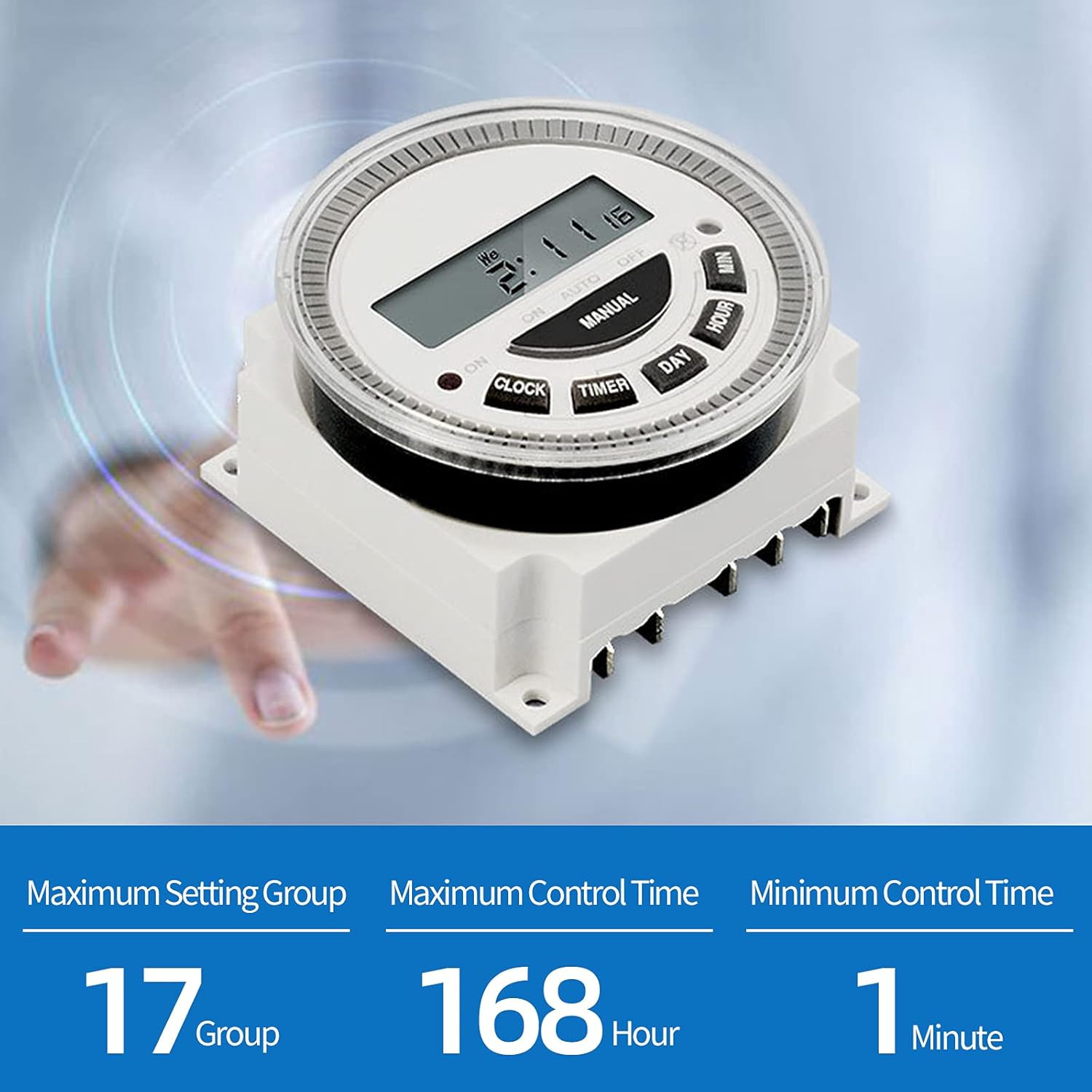 Timer Digital Switch Programmable 7-Day - Pool Gate Sprinkler Light Control Hea