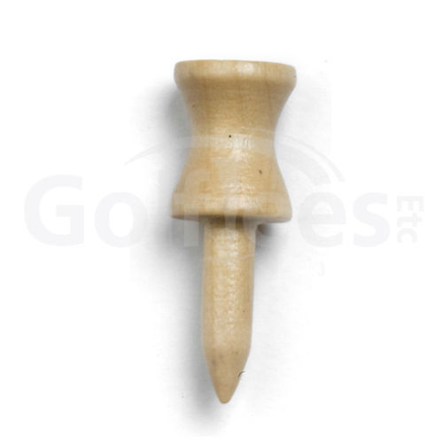 100 x 1 1/4" Wooden Step Down Tees - Natural