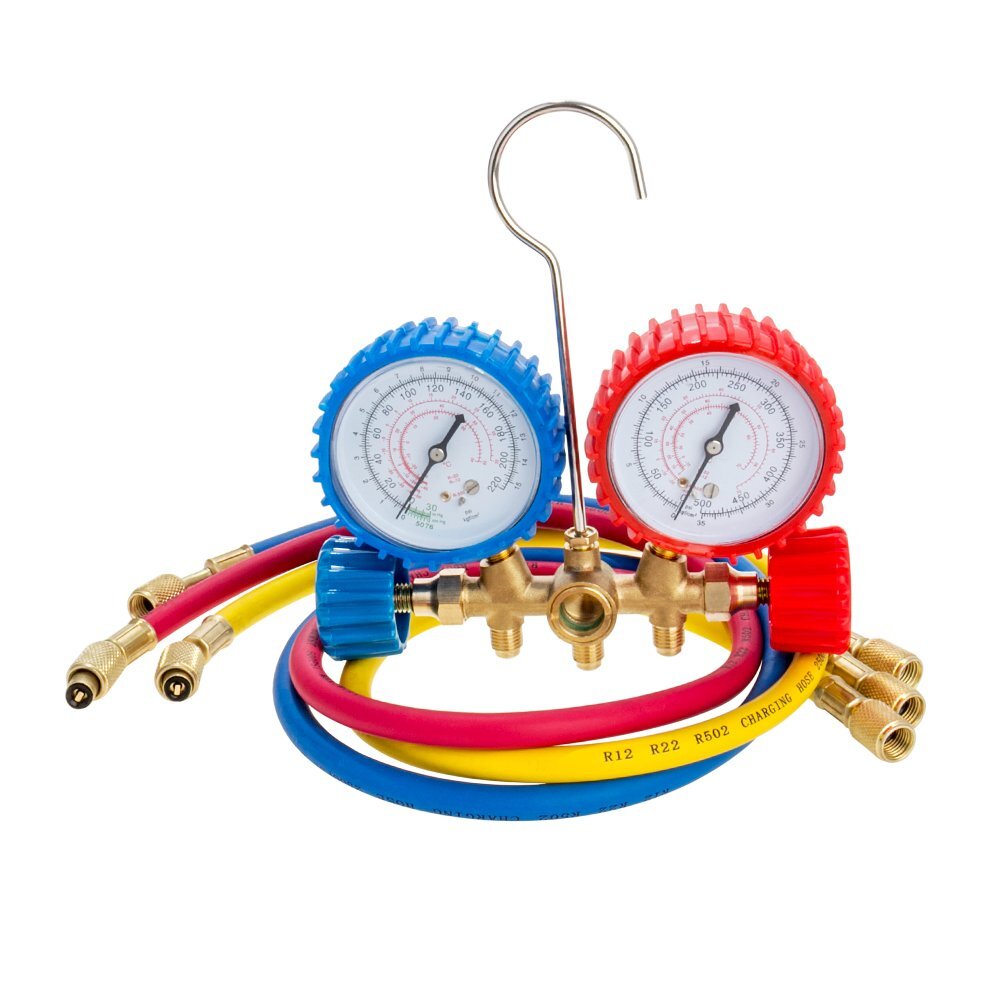 AC Diagnostic Manifold Freon Gauge Charging A/C
