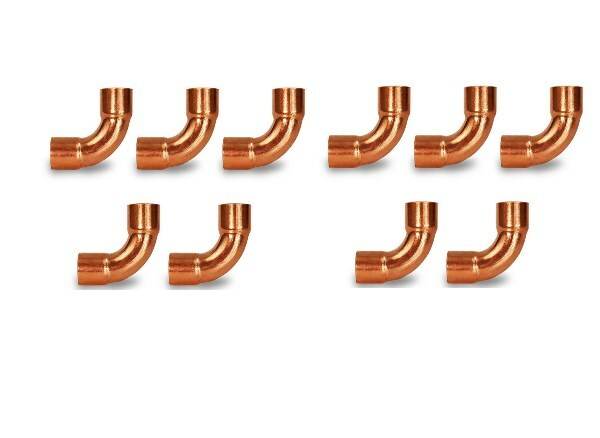3/4" HVAC Copper Long Radius 90 , W02728 / C242-0090 , Pack of (10)