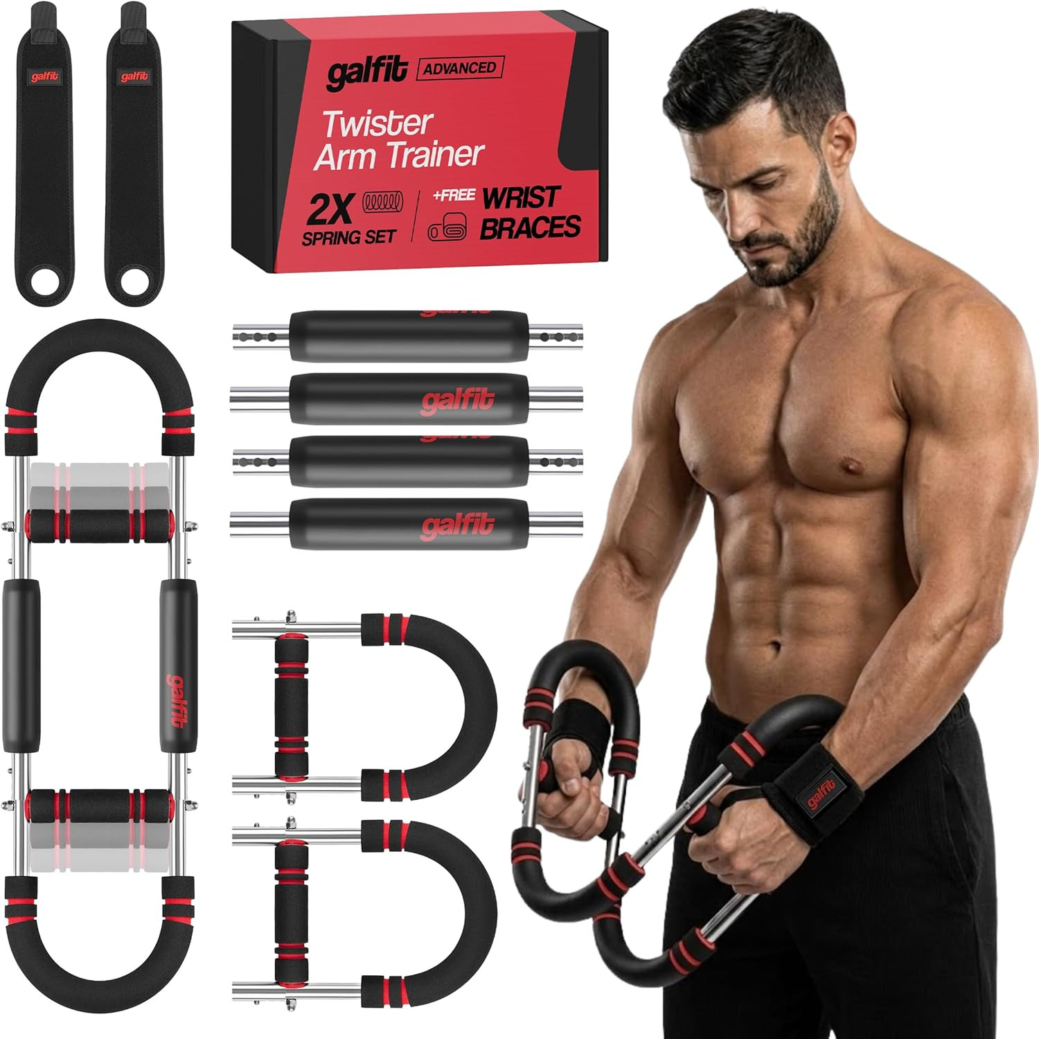 Twister Arm Trainer - Chest Workout Equipment for Full-Body Training with Adjust