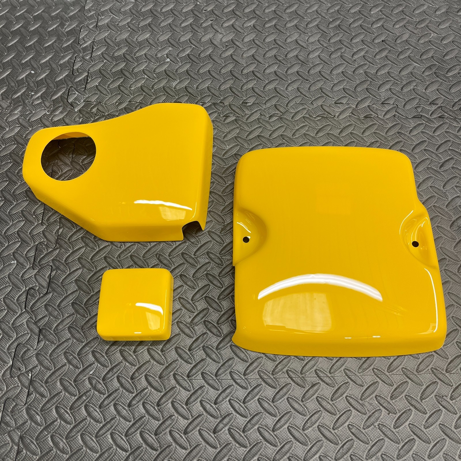 Mk6 Fiesta (Excludes ST150) - Engine Bay Dress Up Kit - Gloss Yellow Plastic