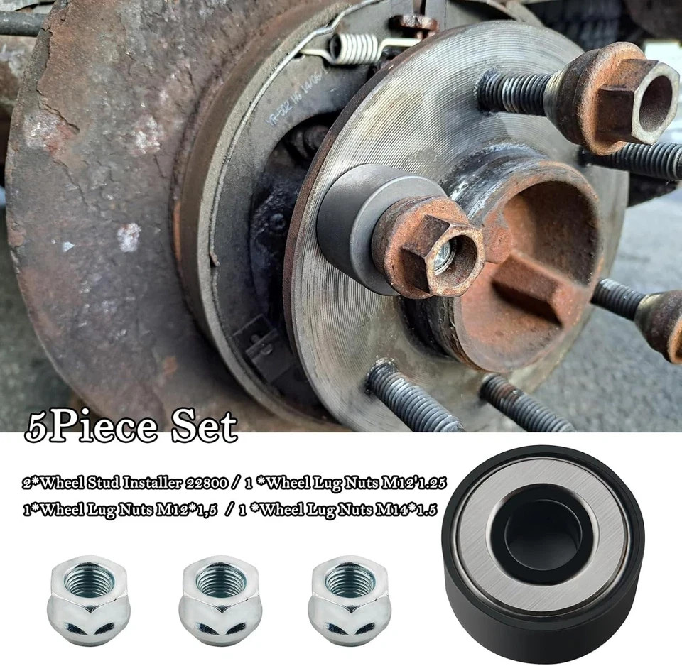 2PCS Wheel Stud Installer Tool Kit OEM 22800,Heavy Duty Lug Stud Installer