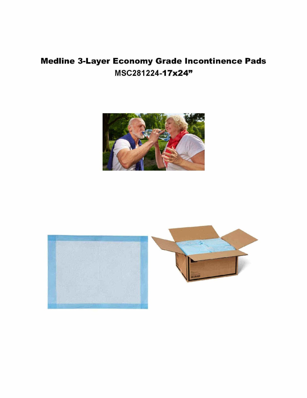 300ct 17x24" 3-Layer Puppy Pads/ Adult Incontinence Pads Lights BEST PRICE!