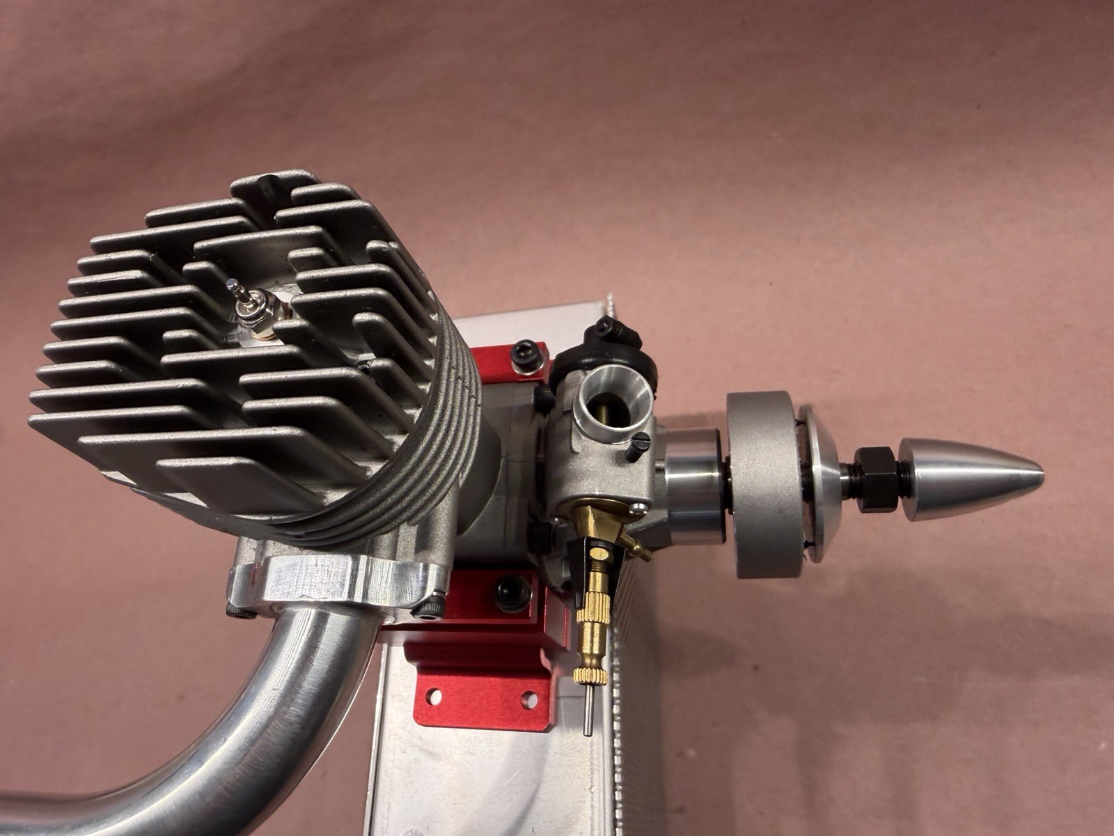 Super Tigre G3250 2-Stroke RC Aircraft Engine w/MAC Header and Solid Spinner