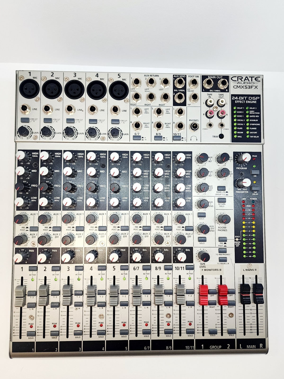 Crate Audio Cmx53fx Audio Mixing Interface Console 24 Bit Dsp Effect Engine