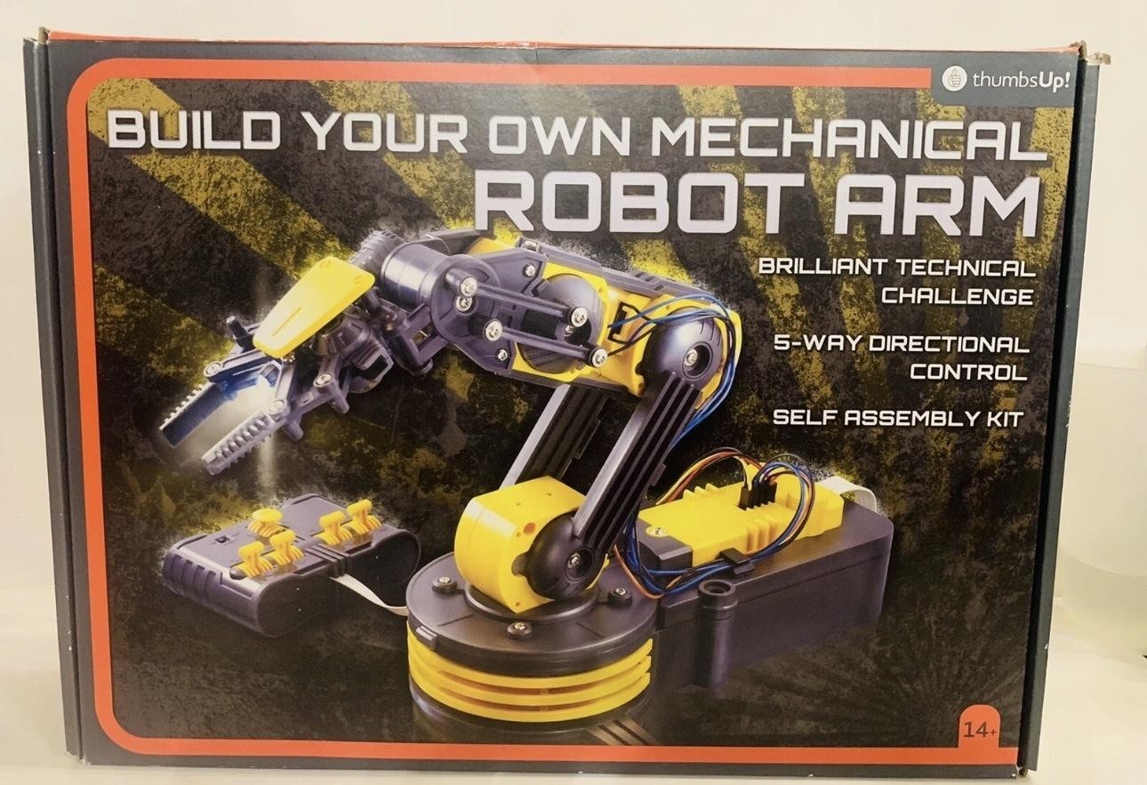 Thumbs Up Build Your Own Robot Arm Kit 5-Way Control ROBOTARM Wired Remote DIY