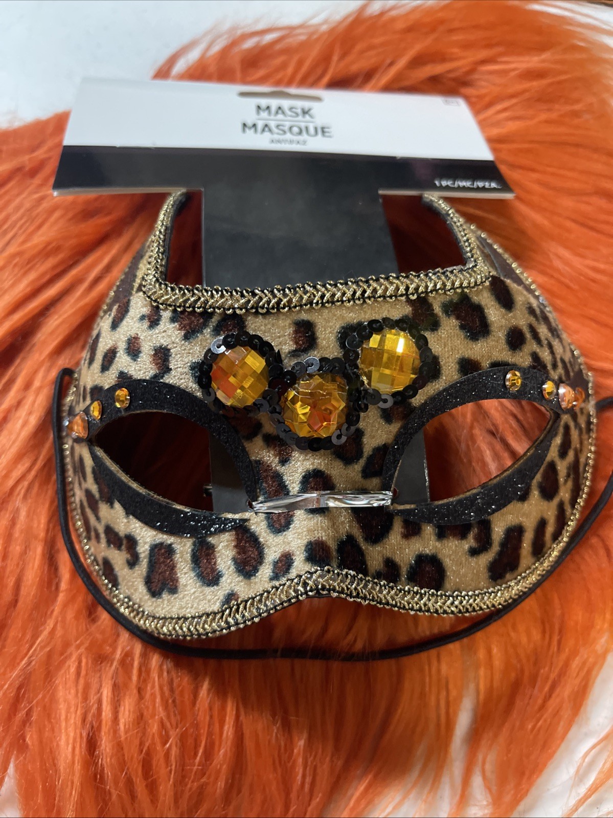 Cheetah Mask Adult Costume Accessory