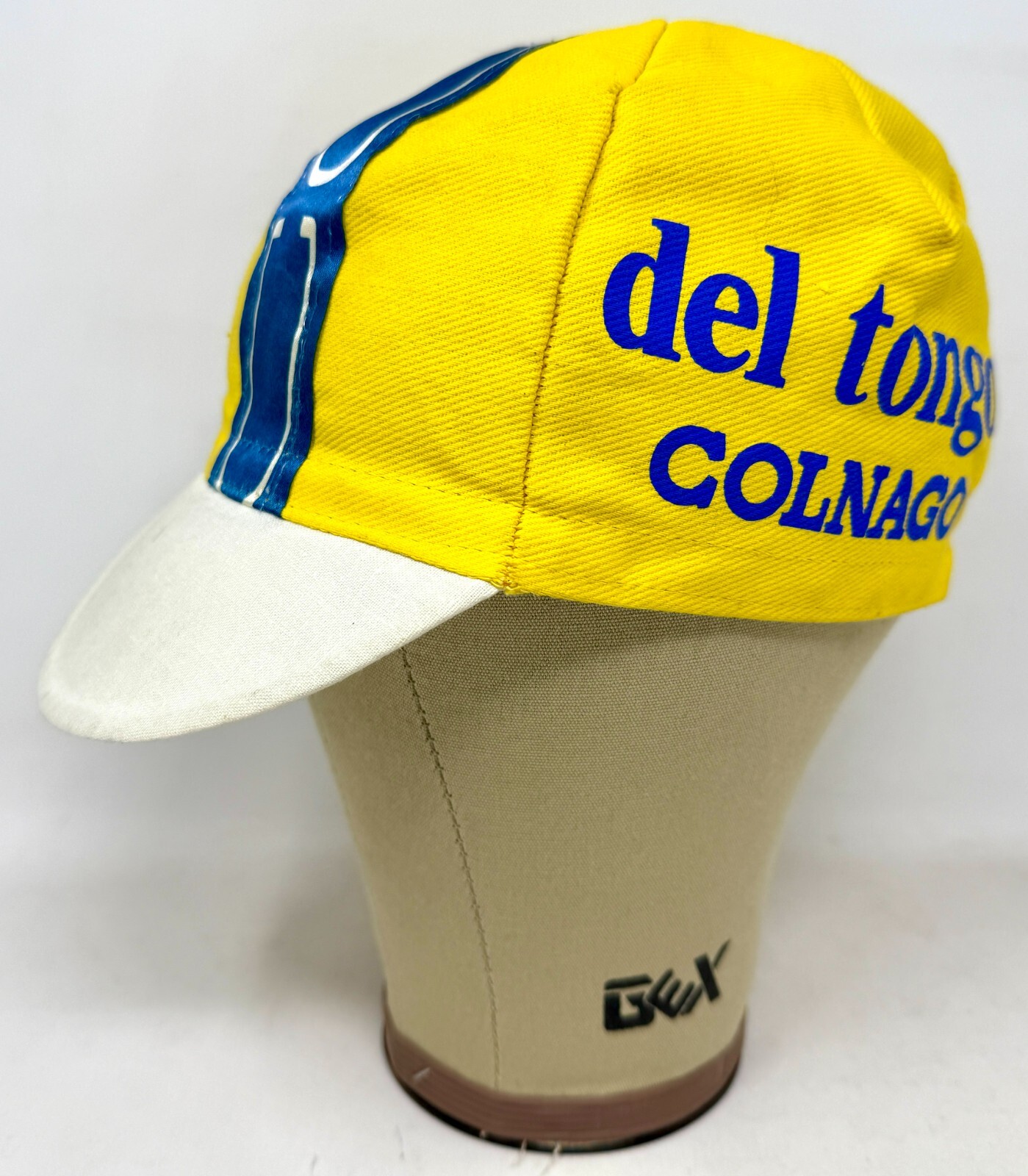 Vintage 1980's Del Tongo Colnago Team Cycling Biking Racing Italian Cap Hat