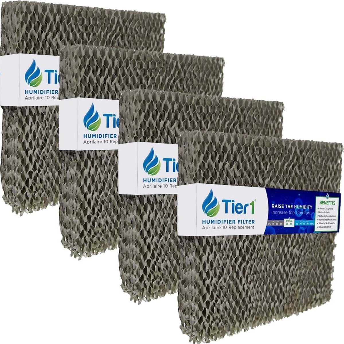 Tier1 Replacement for Aprilaire #10 AA-10-WP Humidifier Water Panel 4 Pack