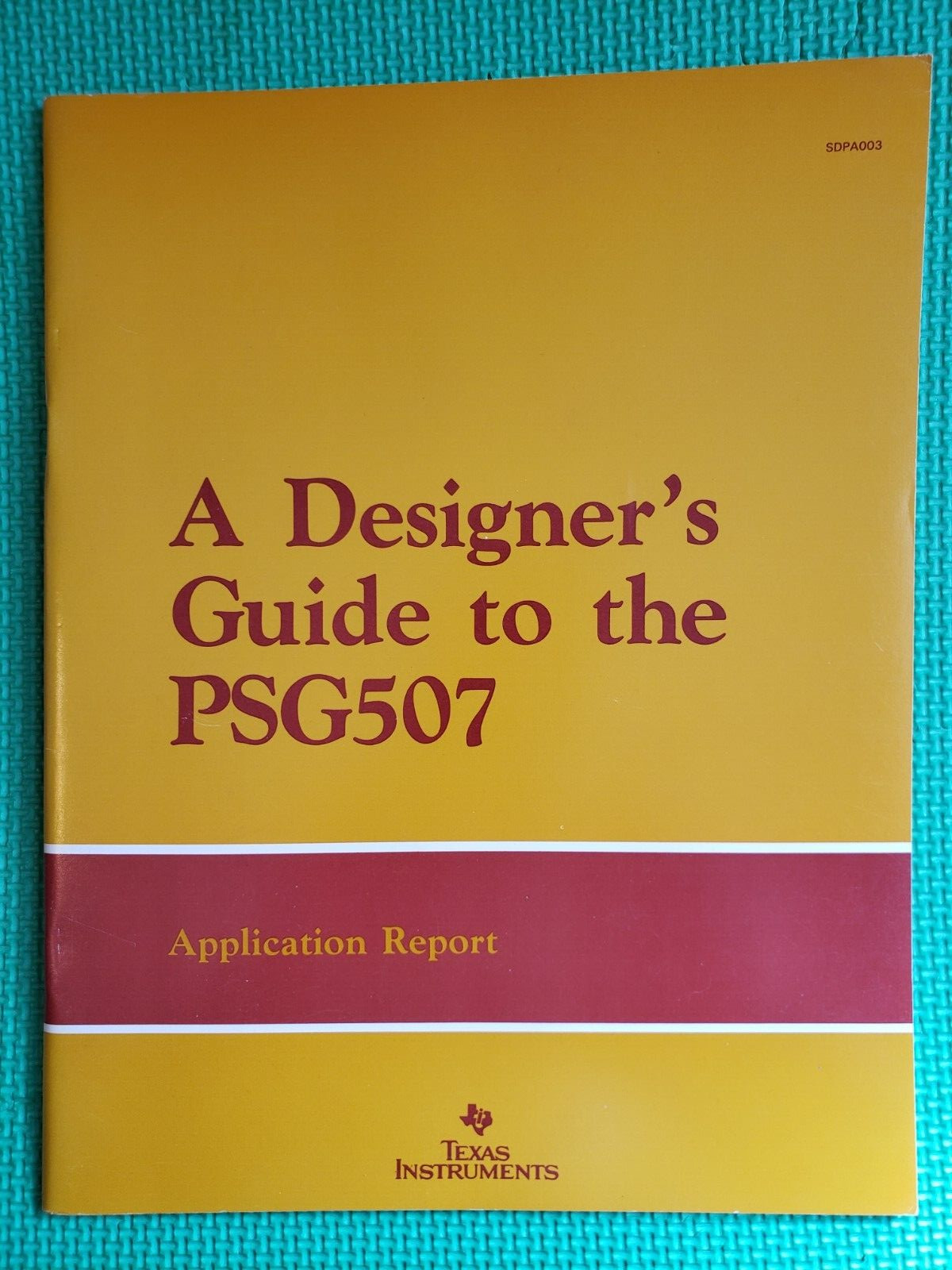 Texas Instrument  PSG507 Designer's Guide - 1987,  Application Report