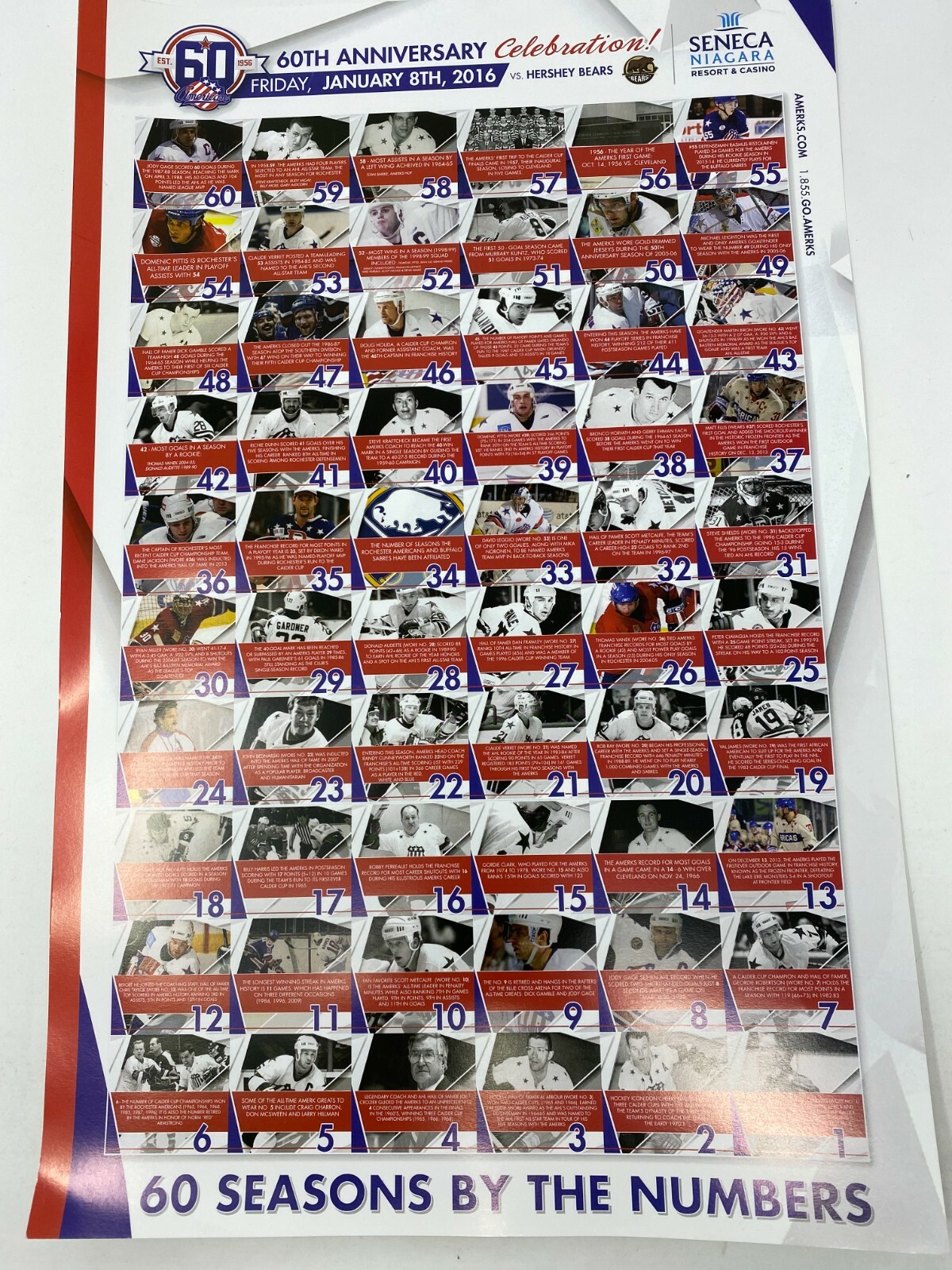 Rochester Americans 60th Anniversary January 8, 2016