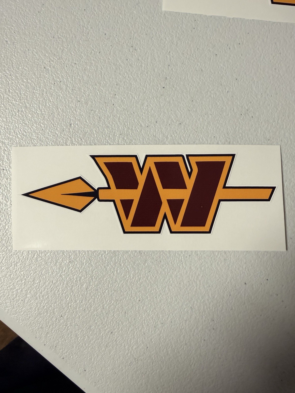 Washington Commanders Alternate Logo Regular Vinyl Decal Left