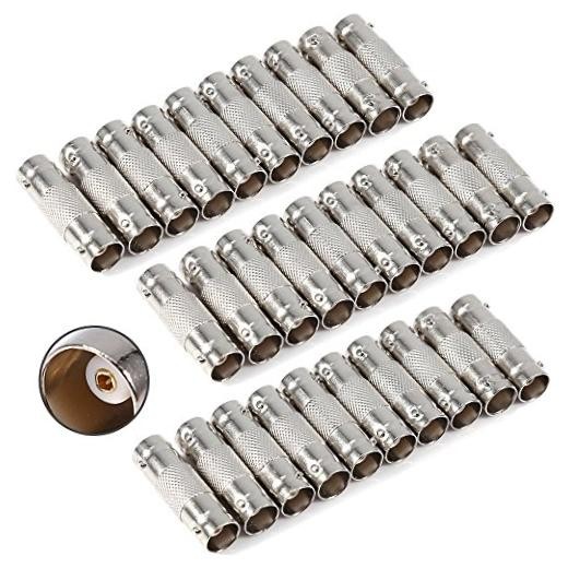 BNC Connector Pack 30pcs BNC Female to Female Straight Coupler Adapter for