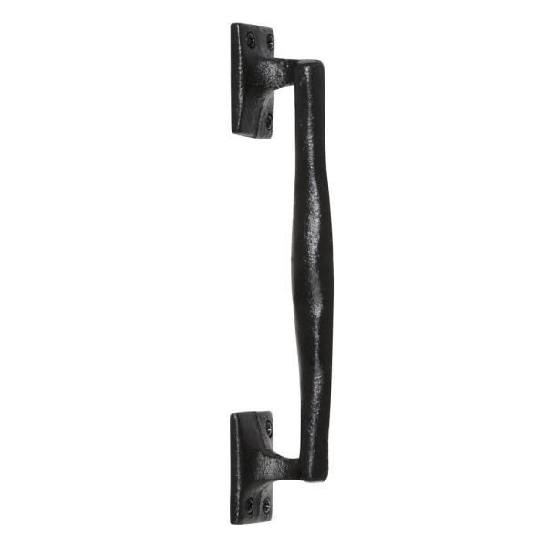 Everbilt 9-3/4 inch Black Iron Vintage Look Heavy-Duty Door Pull Handle 10274