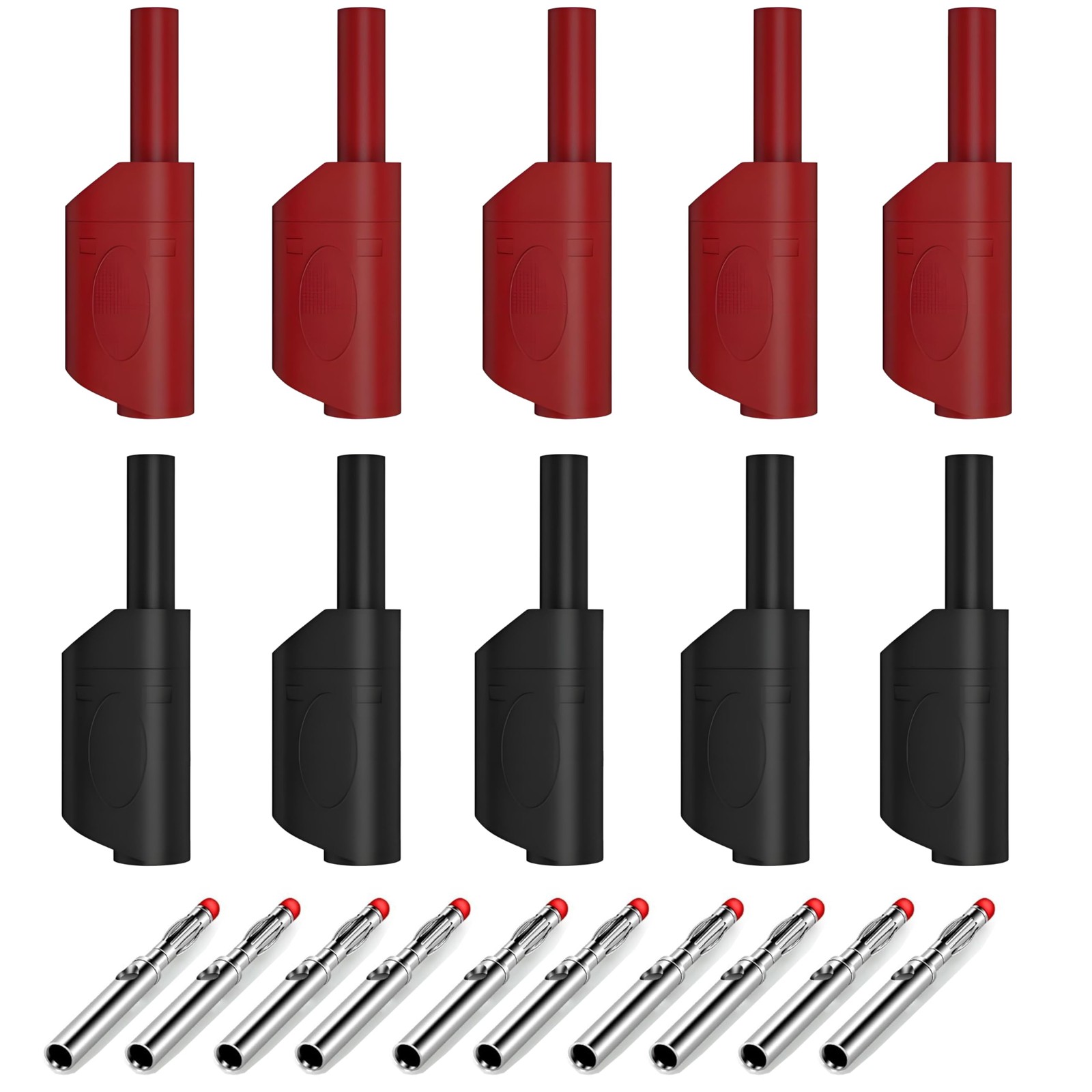 Multimeter Test Leads Ends 4mm Stackable Banana Plug Connectors 600V 32A