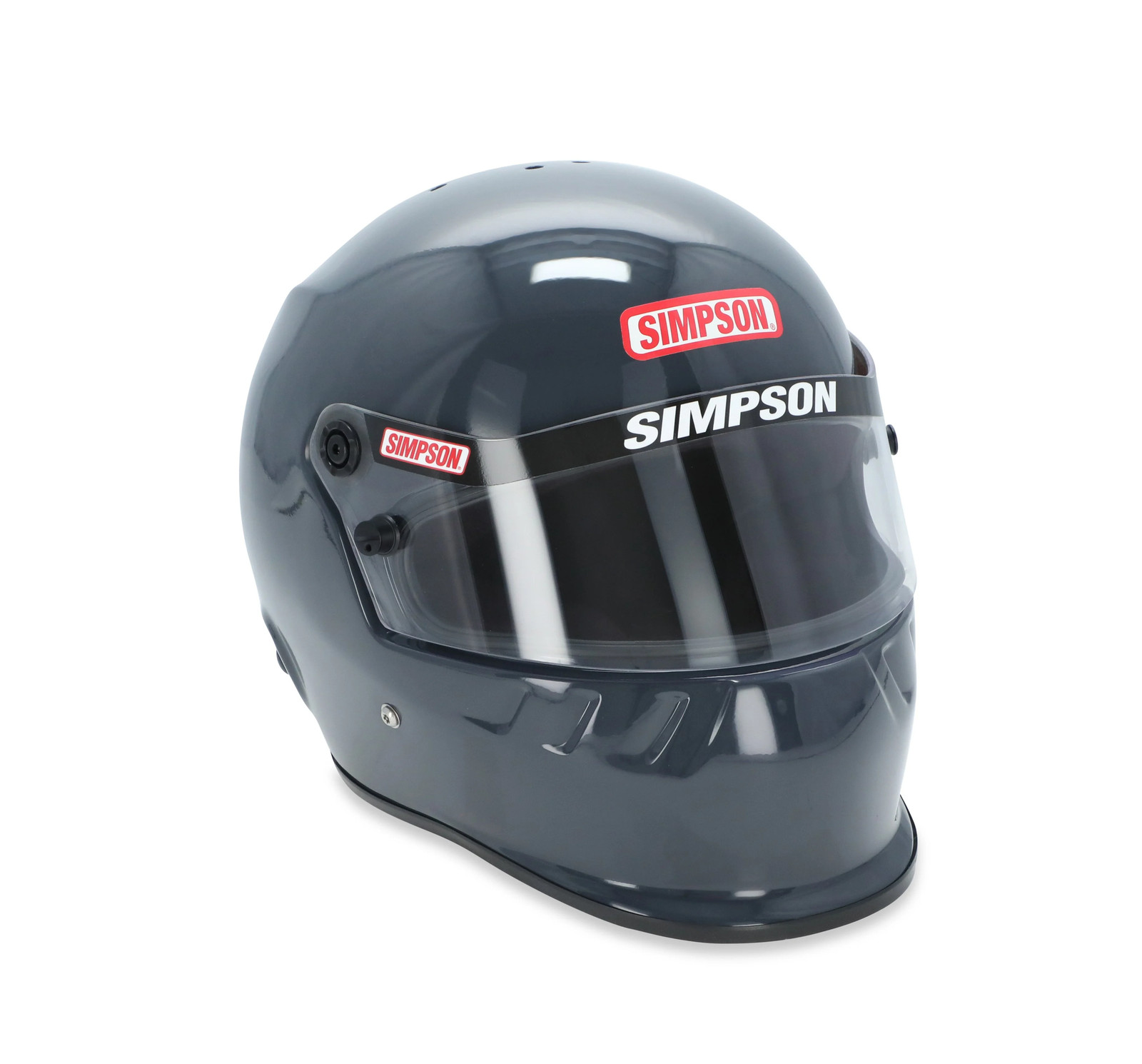 Simpson Racing 7950037 SD1 Dirt Track Helmet - Snell SA2020 - Grey - Adult LRG