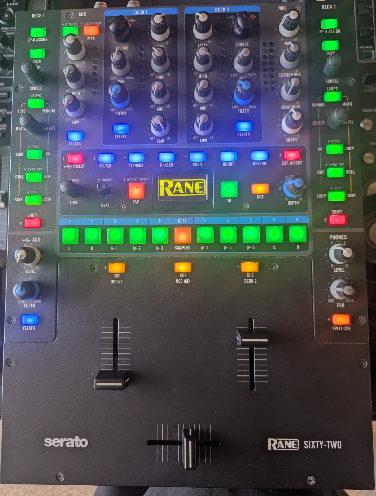 Rane Sixty-Two Mixer - Rane 62 Professional - Serato DJ w/Effects - Working
