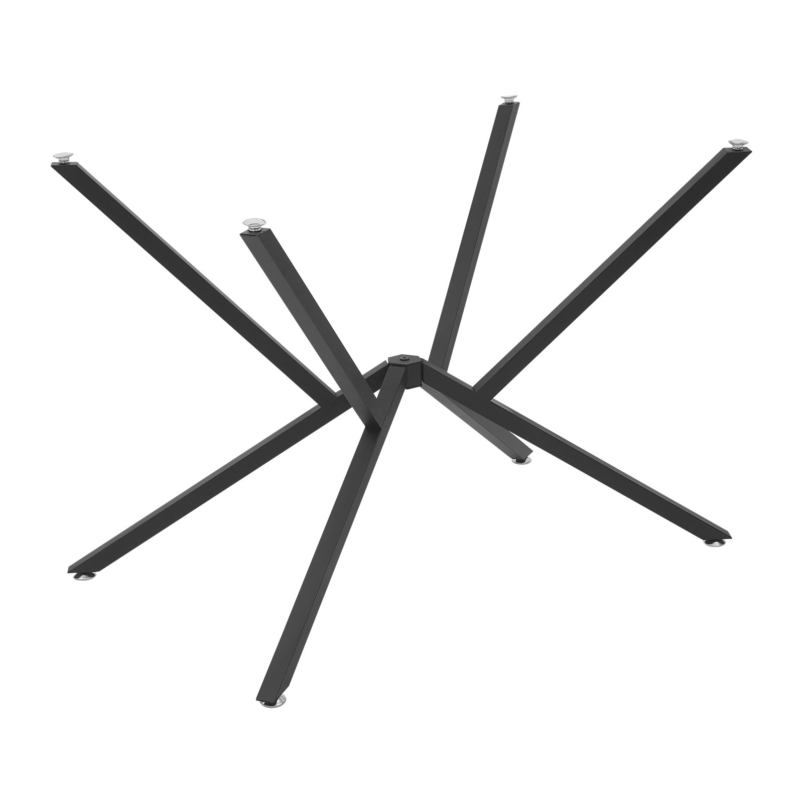1 Set Metal Table Legs, Table Crossed-leg, Modern Table Legs W/5* Foot Pads