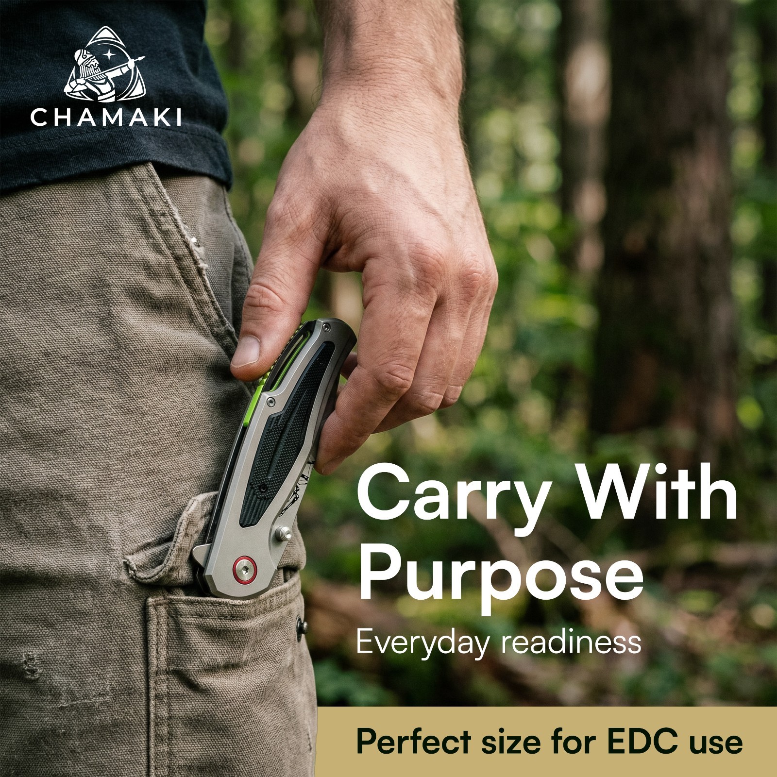 Chamaki Spider Folding Knife Tactical EDC Pocket Knife Razor Sharp Gift Ready