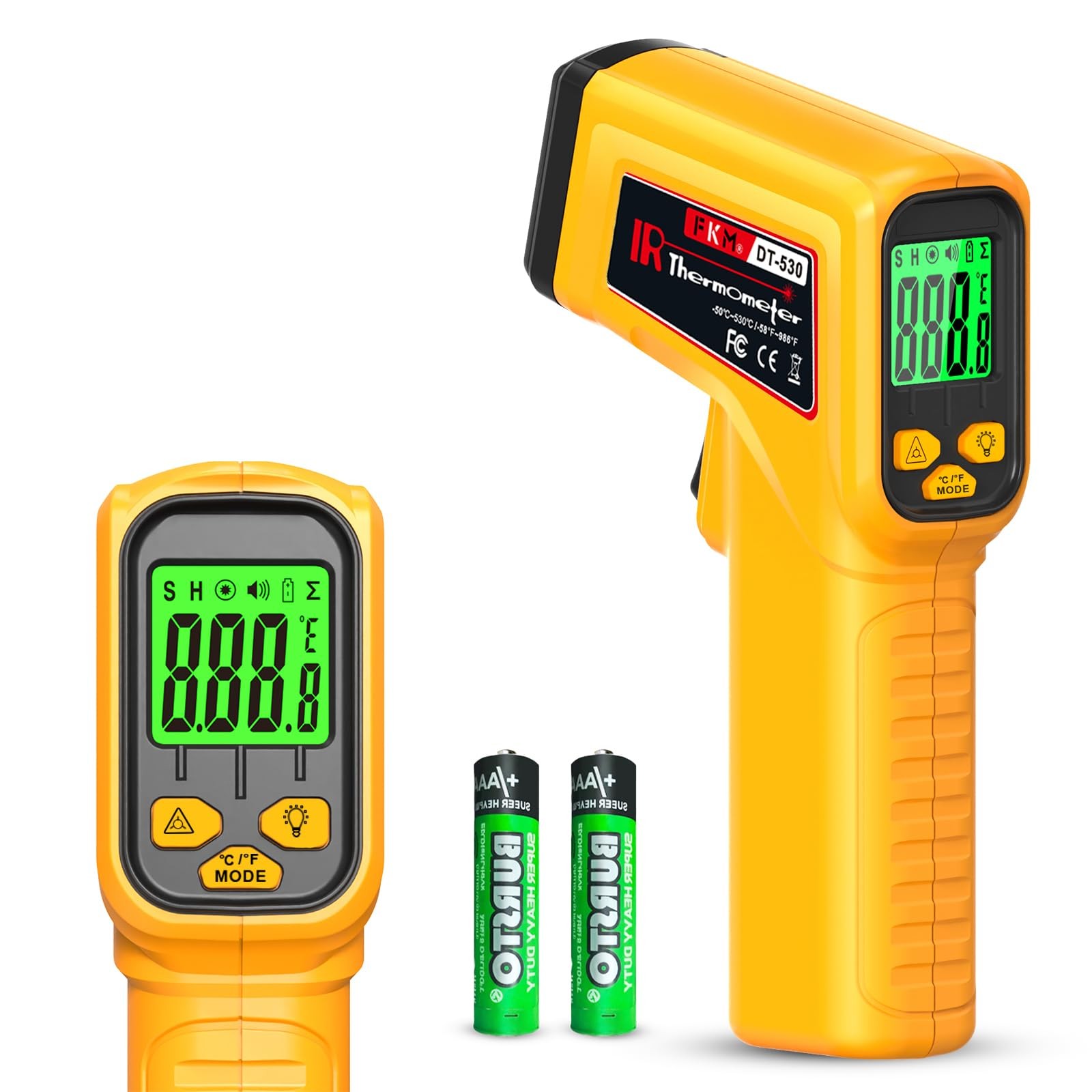 Infrared Thermometer Gun Non-Contact Laser Temperature Gun,-58°F~986°F(-50°C~...