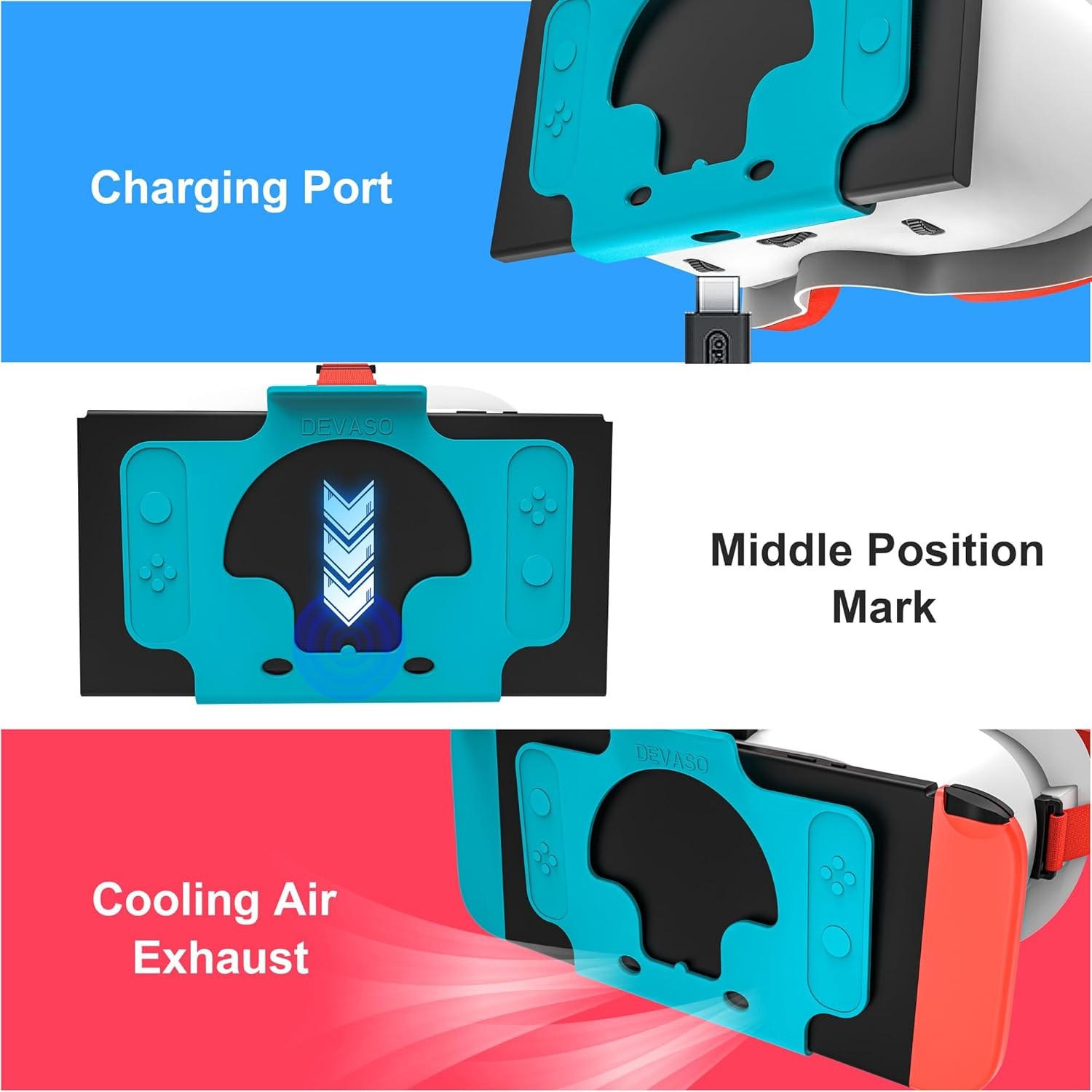 HD Adjustable Lens VR Headset For Nintendo Switch & Switch OLED Labo VR Kit
