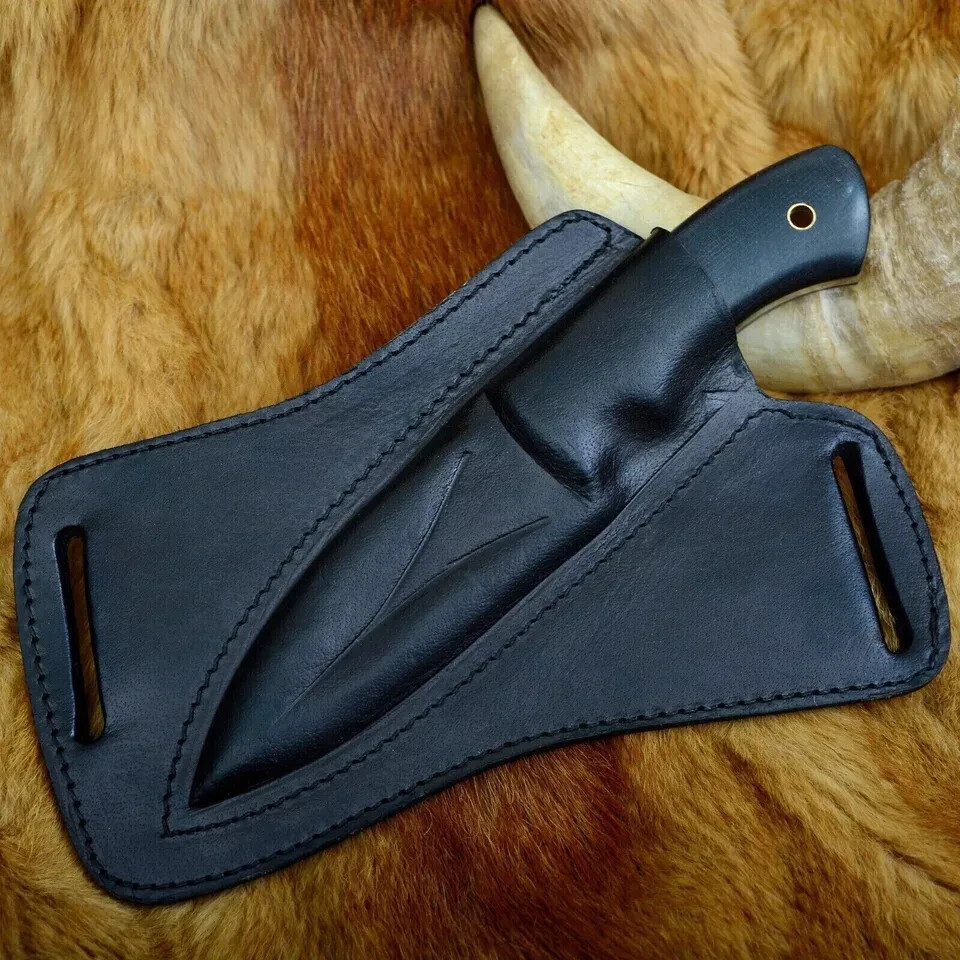 Hunting Knife Bowie Sharp Fixed Blade Camping Military Outdoor Survival Knife AU