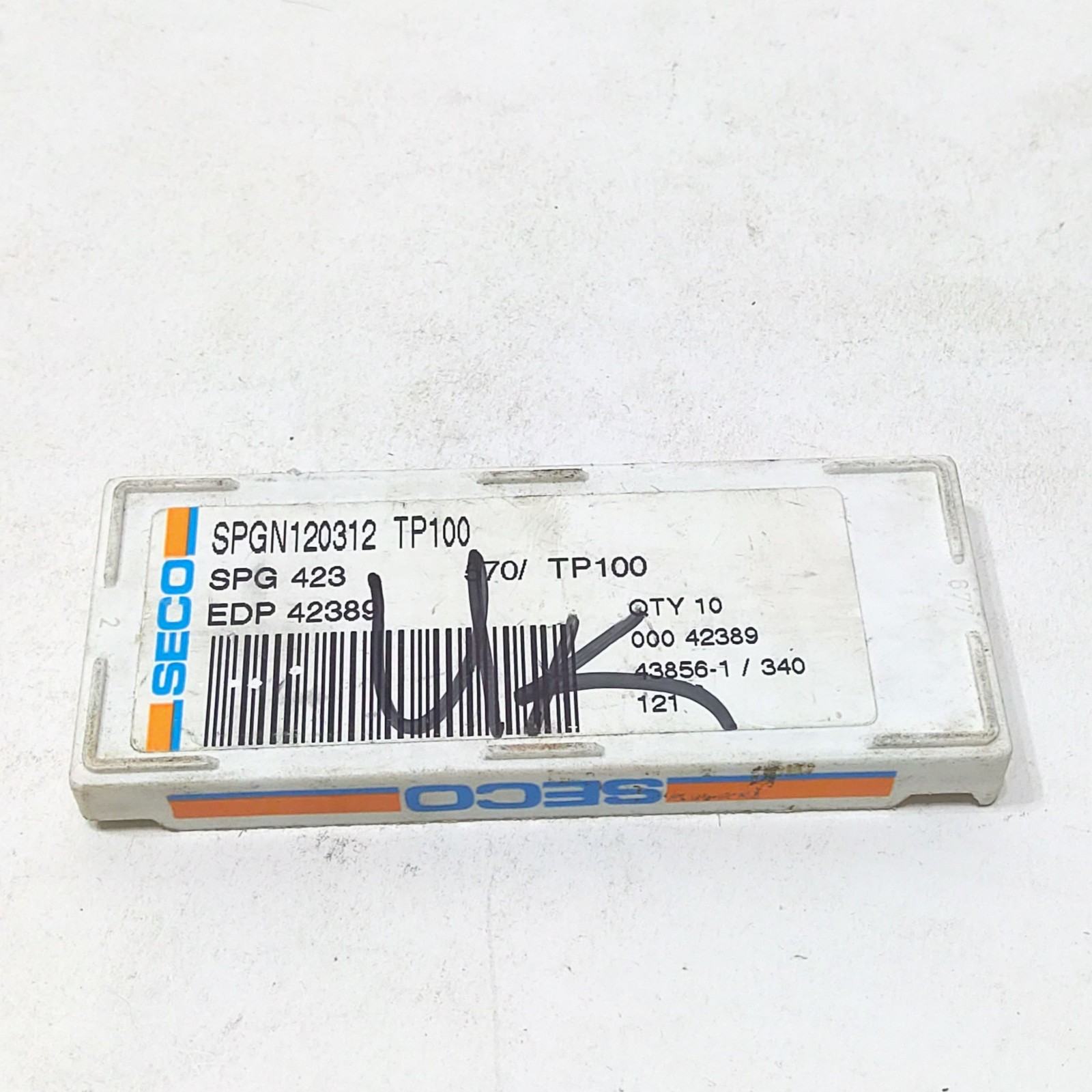 NEW Seco Insert SPGN120312 TP100 / SPG423 TP100