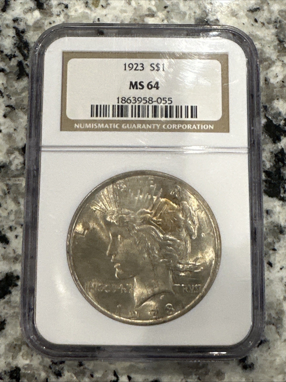 1923-S NGC MS64 Peace Silver Dollar