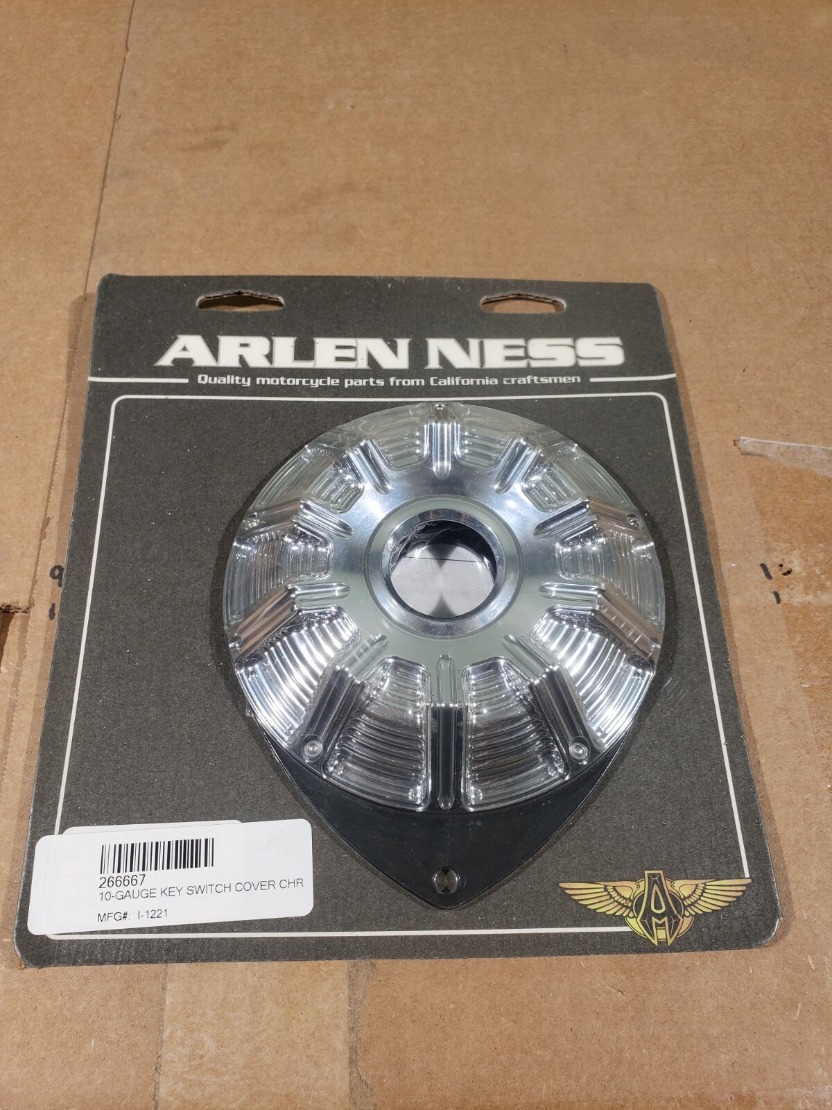 Arlen Ness 10-Gauge Key Switch Covers for Scout chrome TR266667 # I-1221