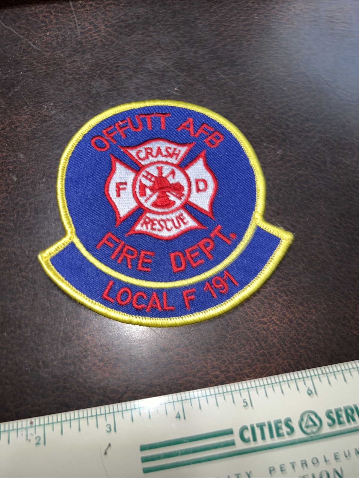 Vntg Obsolete Offutt Air Force Base Nebraska Fire Department Patch