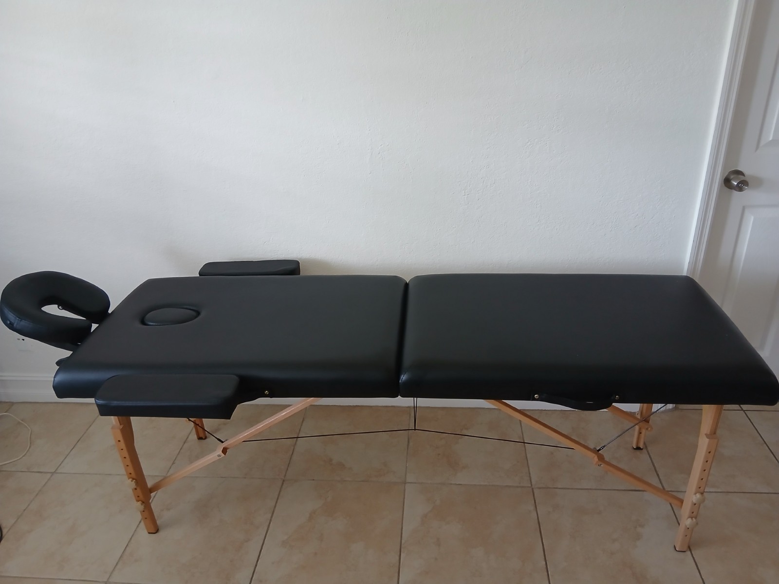 Folding Massage Table Black