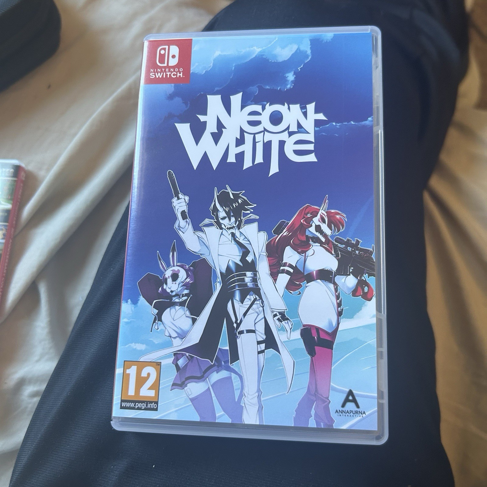 Replacement Case (NO GAME) Neon White for  Nintendo Switch
