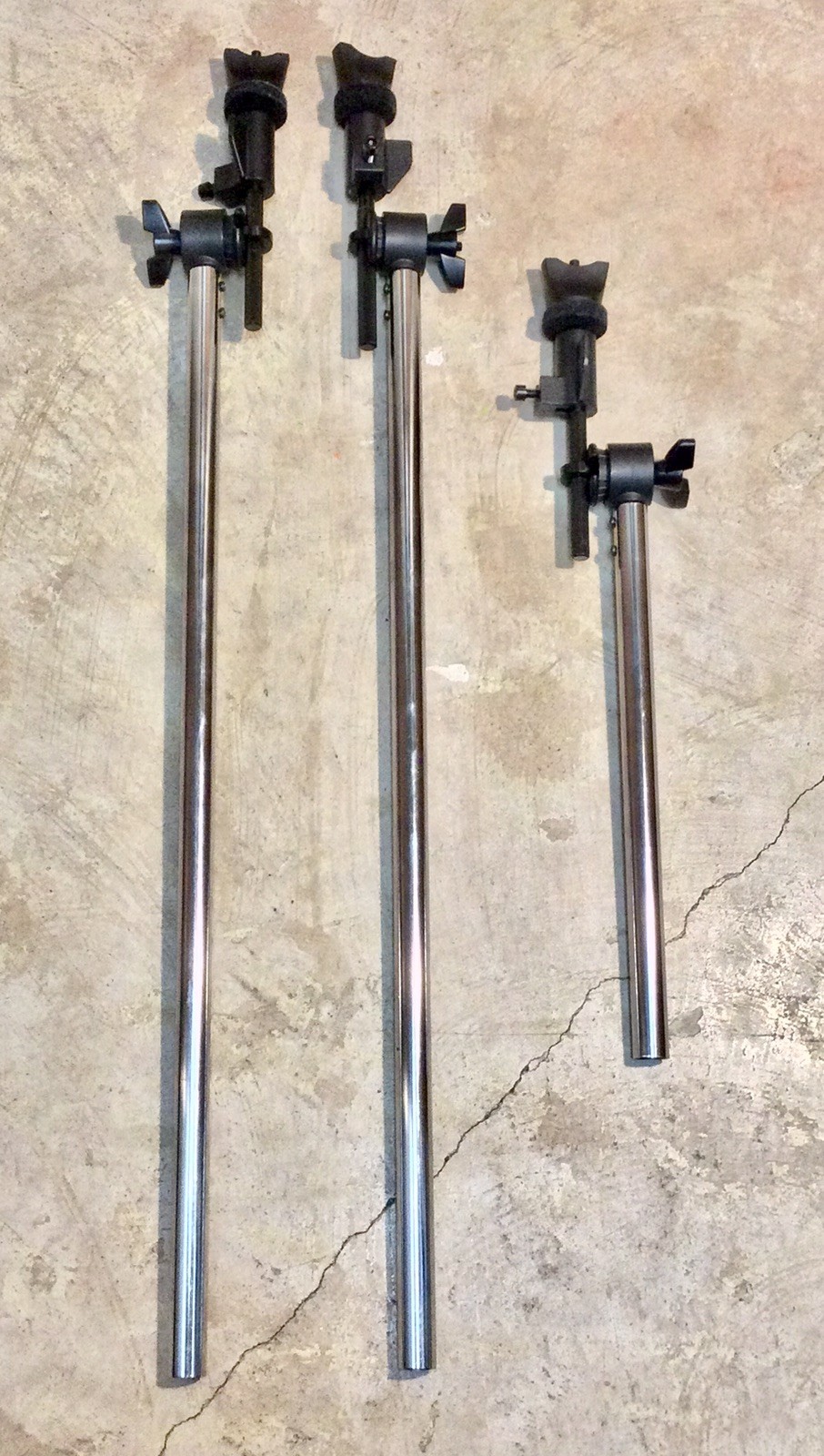 Alesis DM6 Electronic Drum Cymbal Chrome Boom Arms (2 Long & 1 Short) w/Tilters