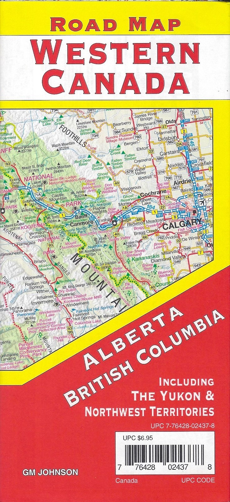 Road Map of Western Canada, by GMJ