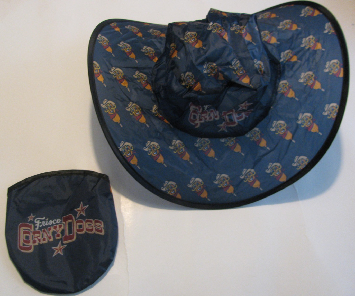 Frisco Roughriders Corny Dogs Collapsible Cowboy Hat fits in your purse SGA