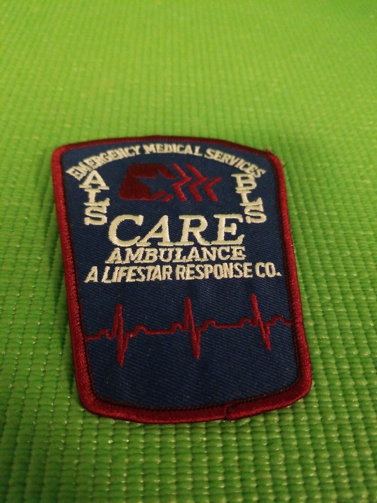EMERGENCY MEDICAL SERVICES ALS BLS CARE AMBULANCE A LIFESTAR RESPONSE CO patch