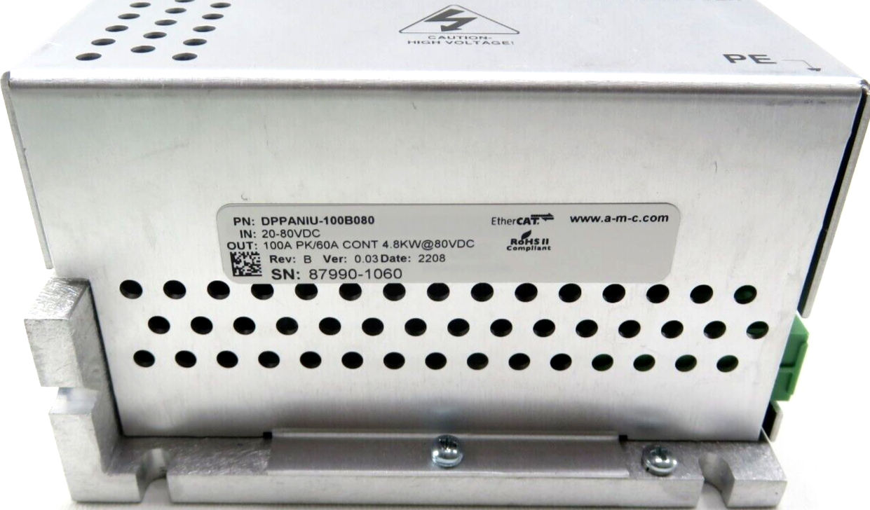 Advanced Motion Controls DPPANIU-100B080 Performance Panel Mount Servo Drive