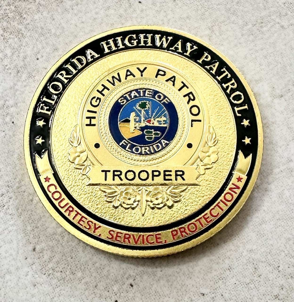 FLORIDA HIGHWAY PATROL Challenge Coin ·IN STOCK· ·FAST SHIPPING· ·NEW·