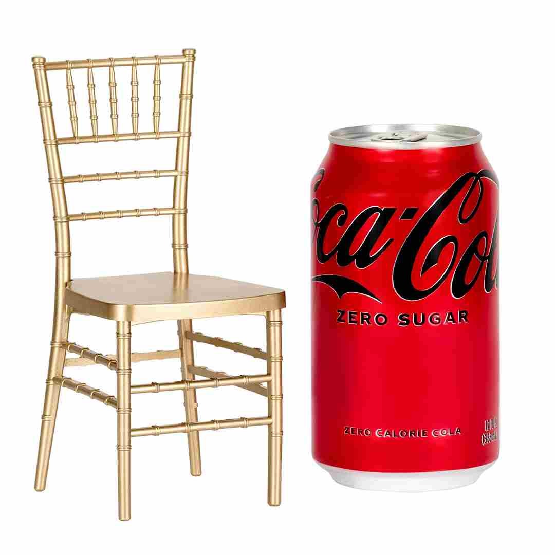 Bullion Gold Mini Chiavari Chair 1:6 Scale Model by Chivari