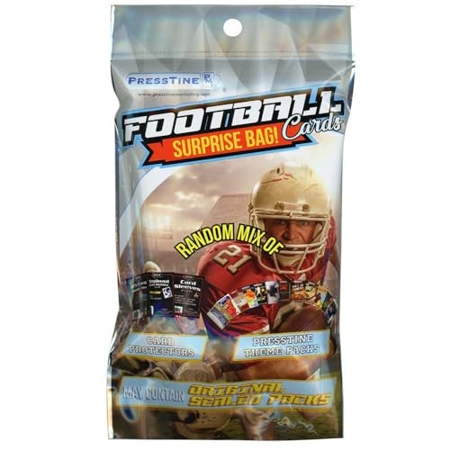 Presstine Football Cards Surprise Bag with Random Mix of Cards