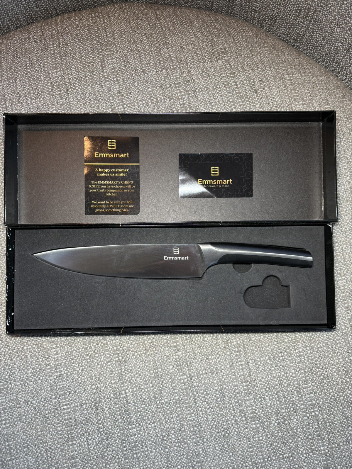 Emmsmart Ultra Sharp 8 Inch Forged Chef's Knife Professional High Carbon 8”