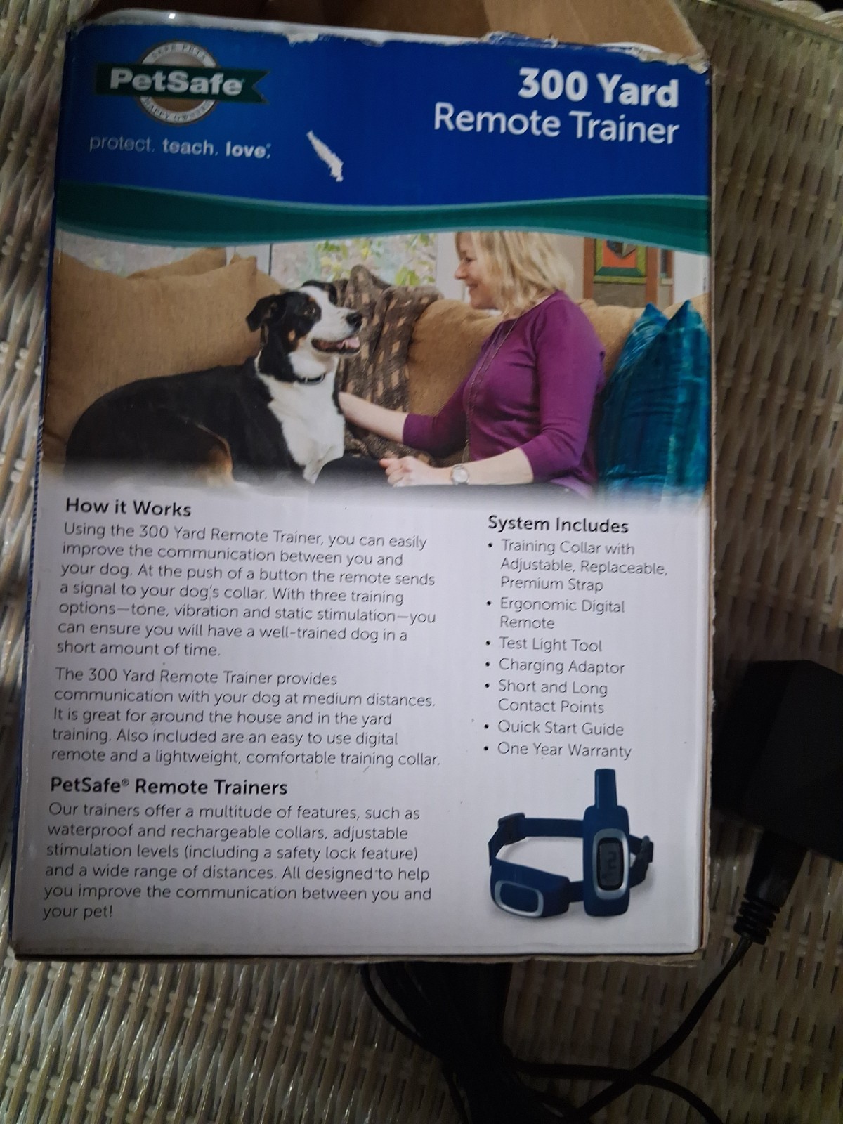 Petsafe Dog Collar Trainer RFA-571 Remote Control Amd Collar Used Once