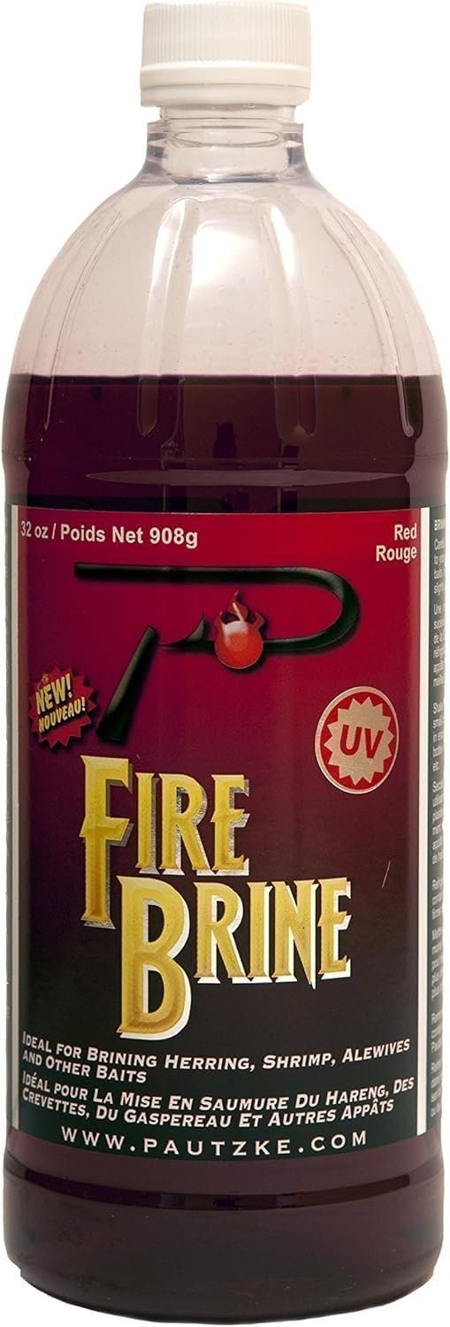 Pautzke Fire Brine Red 32 oz Salmon Steelhead Bait Curing Agent