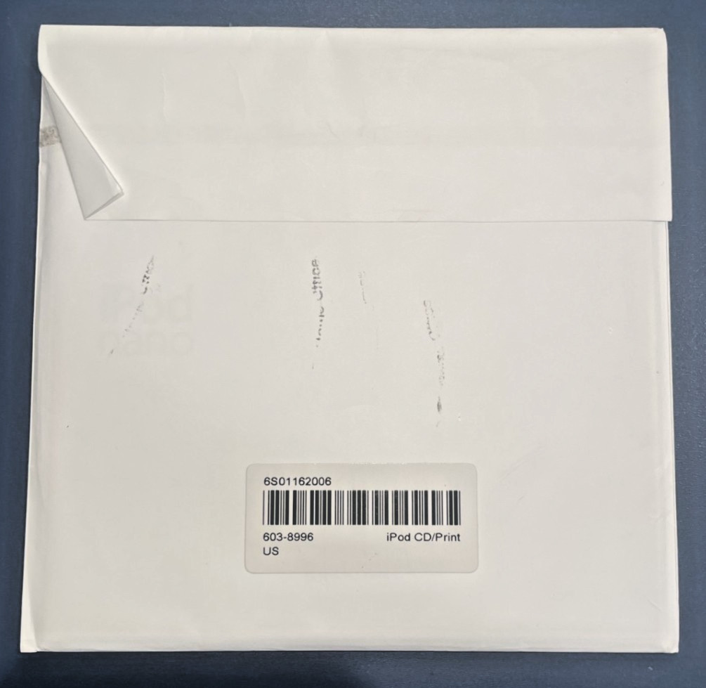APPLE iPod iTunes Installation Software CD Disc Software Factory Sealed NEW 2006