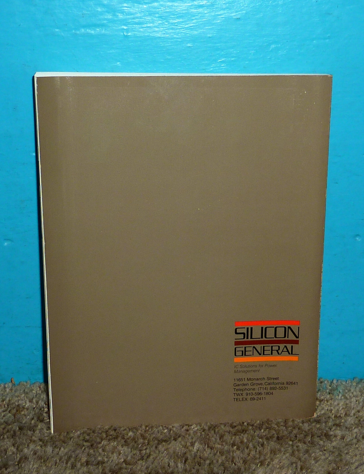 Silicon General Product Catalog 1984-85 Free Shipping