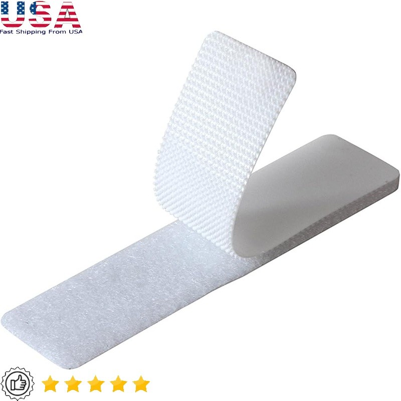 Self Adhesive Hook & Loop Strips 1x4 Inch Mounting Tape Home Office Use