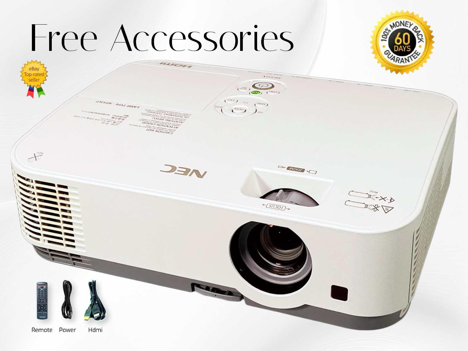 NEC ME331X 3LCD 4K Projector 3300 Lumens 2160p Long Lamp Life up to 9000 Hours🔥