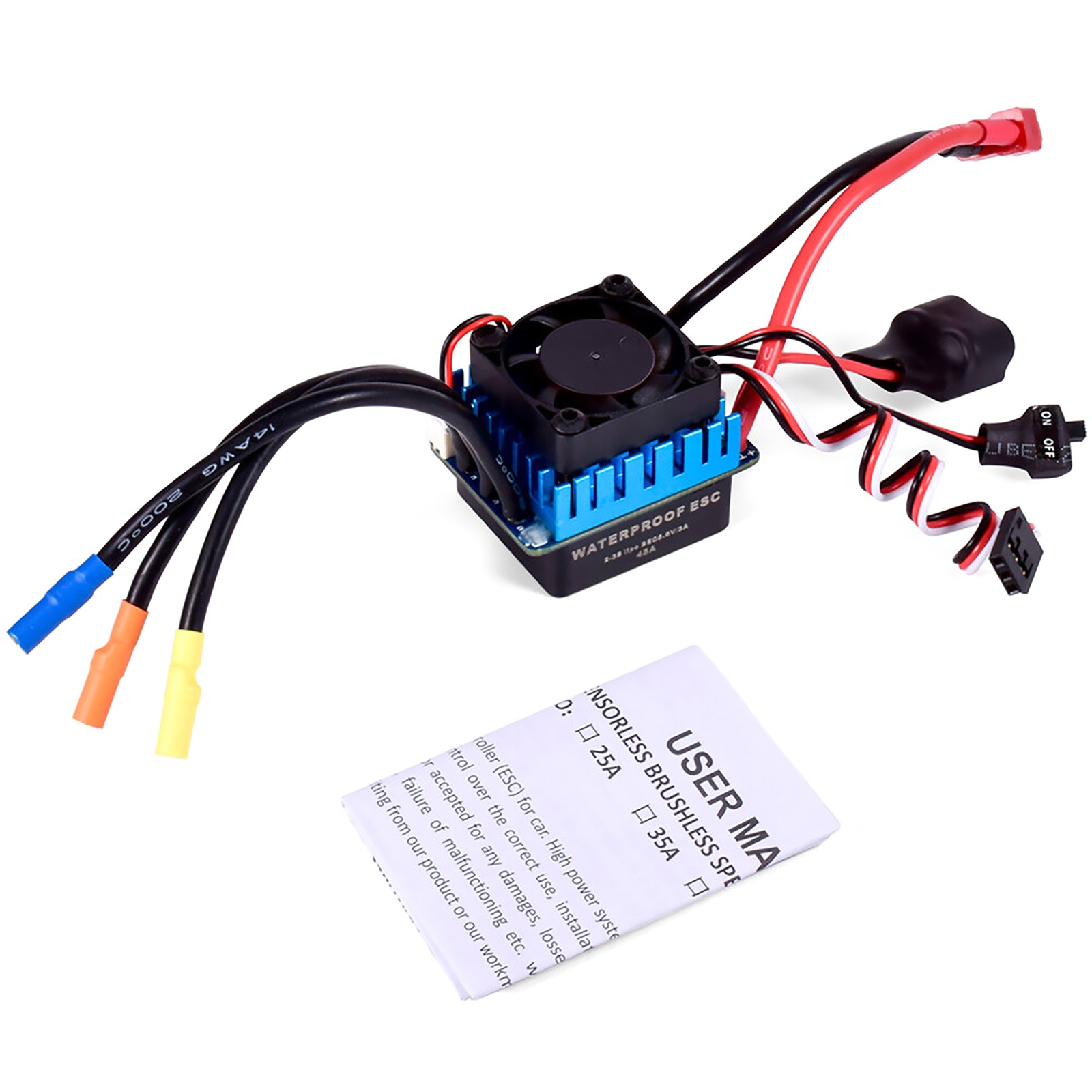 45A Brushless ESC Replacement Parts For WLtoys 144010 124016 124019 1/12 RC Car
