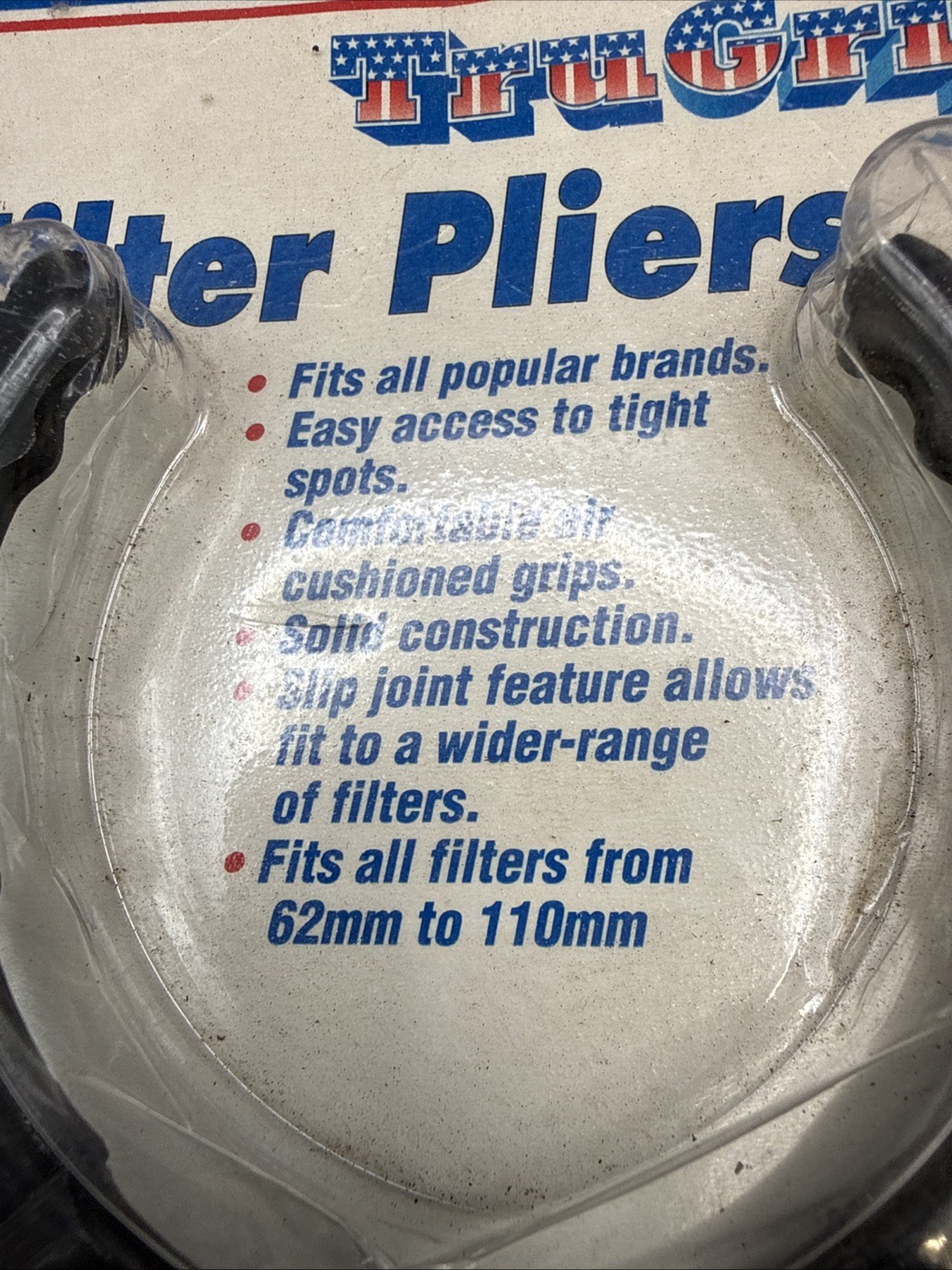 Stride tools Tru Grip OIL FILTER Pliers Adjustable USA